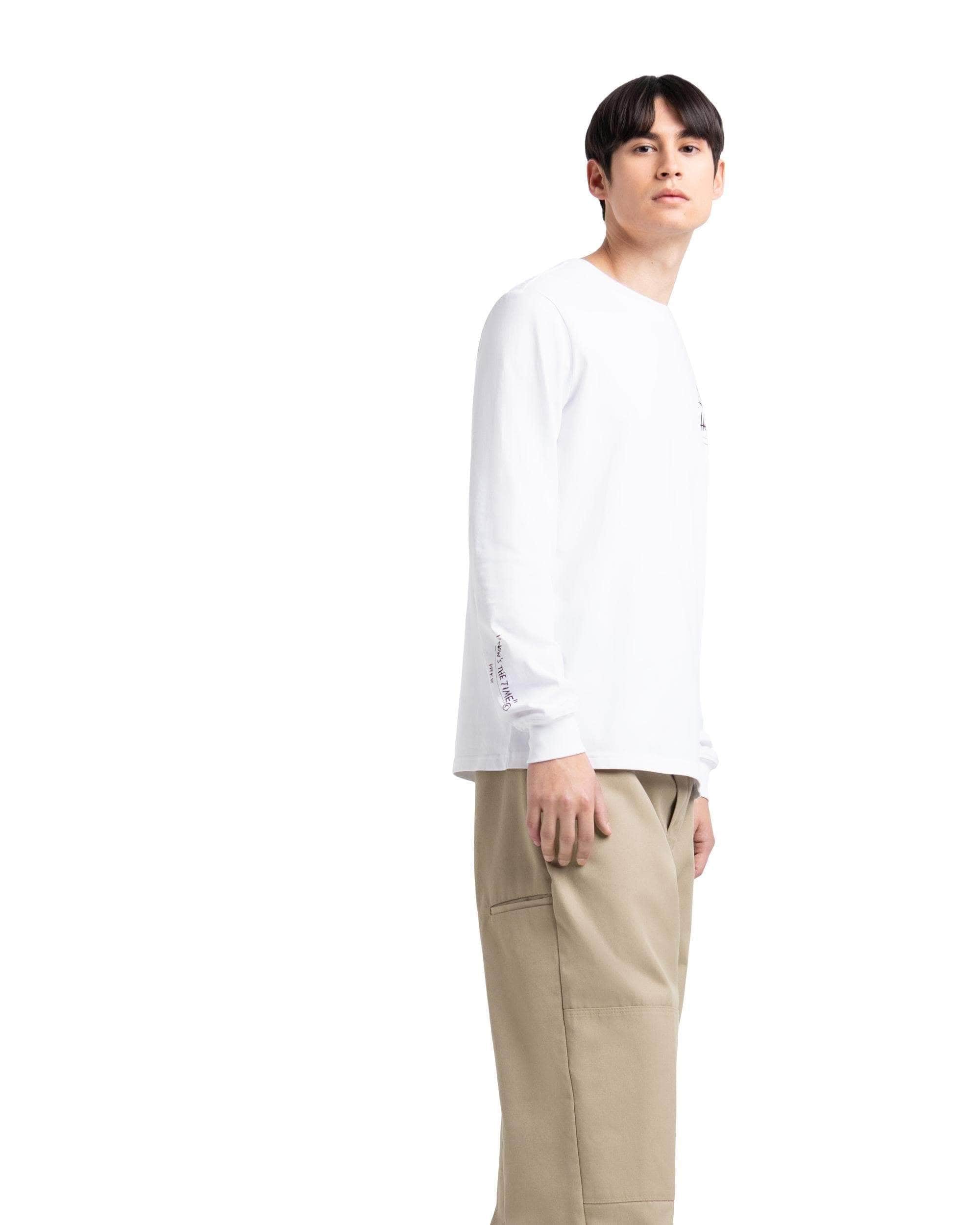 Long Sleeve Tee Basquiat Bright White/Record - Image 3